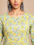 Light Green Cotton Floral Straight Co-ord Set
